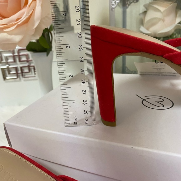 The Drop Women's Avery Square Toe Two Strap High Heeled Sandal SIZE 7.5 - Picture 10 of 11